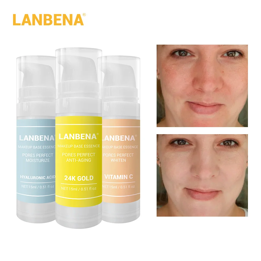 LANBENA основа для макияжа эссенция праймер Сыворотка лица Солнцезащитная тонера