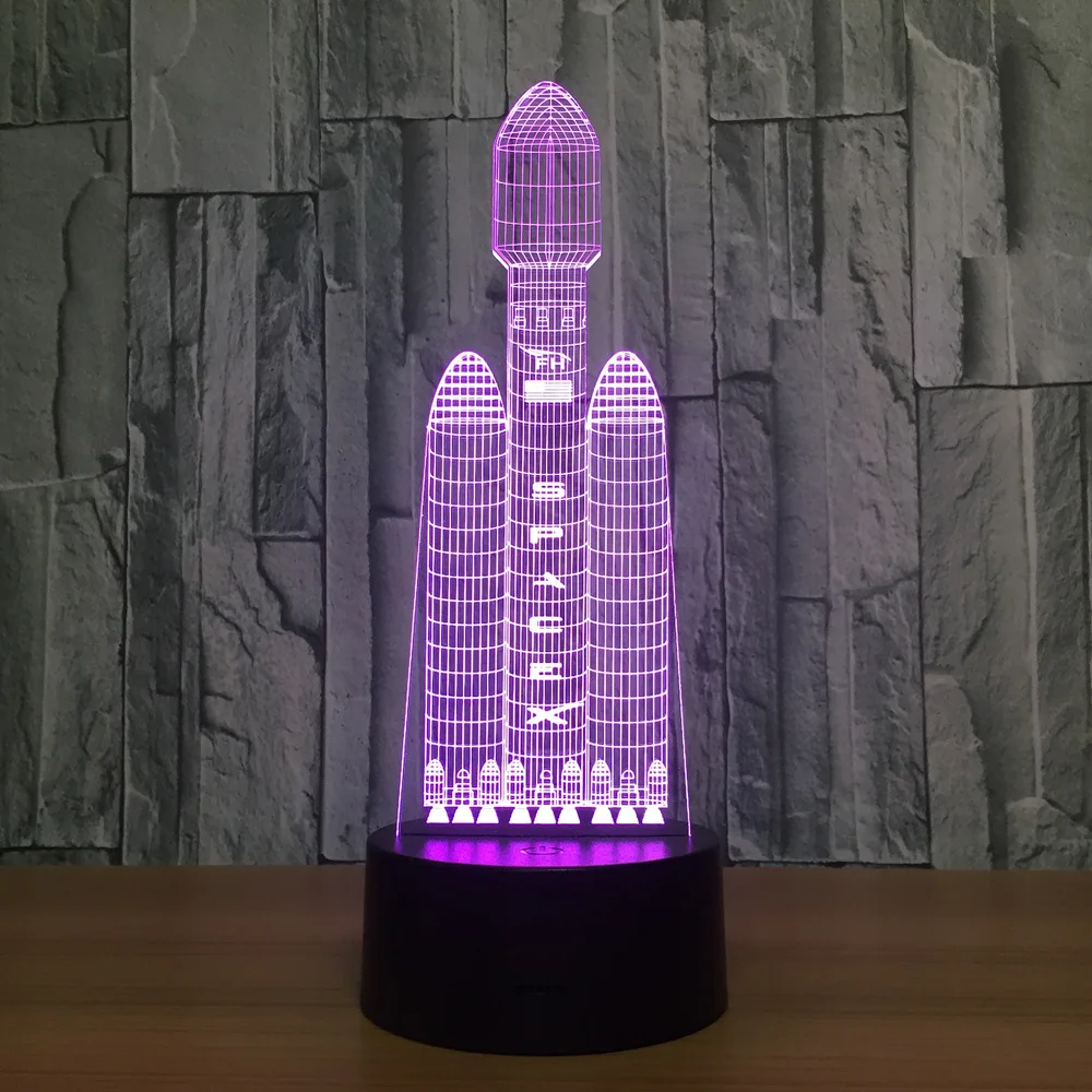 3D ночник с дистанционным управлением настольная лампа 7 цветов|3d lamp|table lamp 3dlamp 3d |