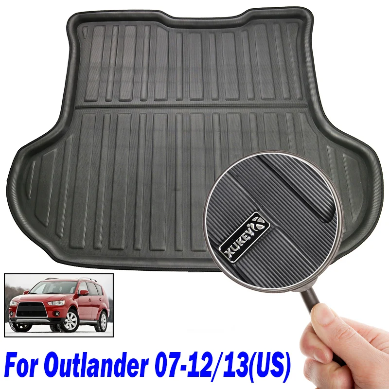 Подходит для Mitsubishi Outlander 2007-2012 подкладка ботинок задний коврик багажника поднос