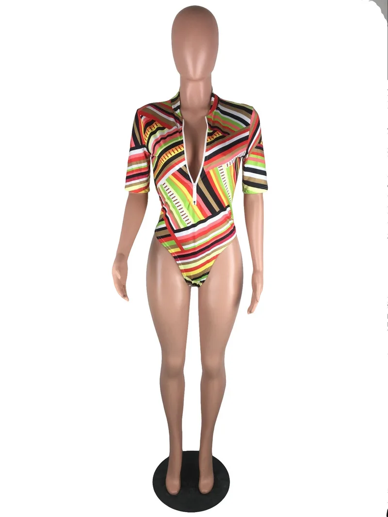 2019 Цельный купальник пляжная одежда тонкий боди для женщин летние каникулы