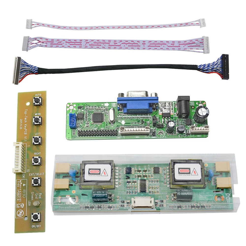 Универсальный конвертер VGA LVDS набор для платы ЖК контроллер DIY|Запасные части| |