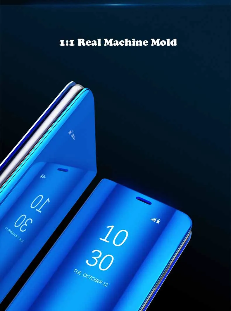 Роскошный зеркальный чехол для OPPO R11 F7 A83 A71 A37 F5 A73 Find X A5 A3S F9 A59 F1S кожаный откидной чехол с подставкой