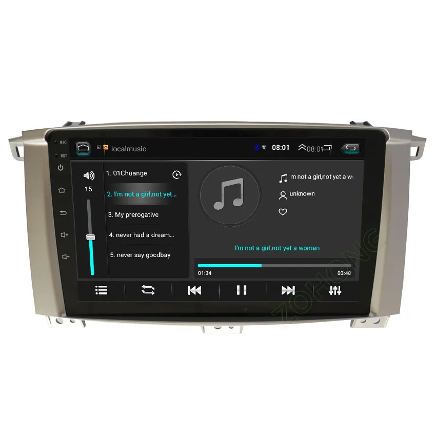 4G DSP 2+ 32Gb 2.5D Android 9,0 Автомобильный мультимедийный dvd-плеер для Toyota Land cruiser 100 LC100 автомобильный Радио gps навигация Авторадио BT