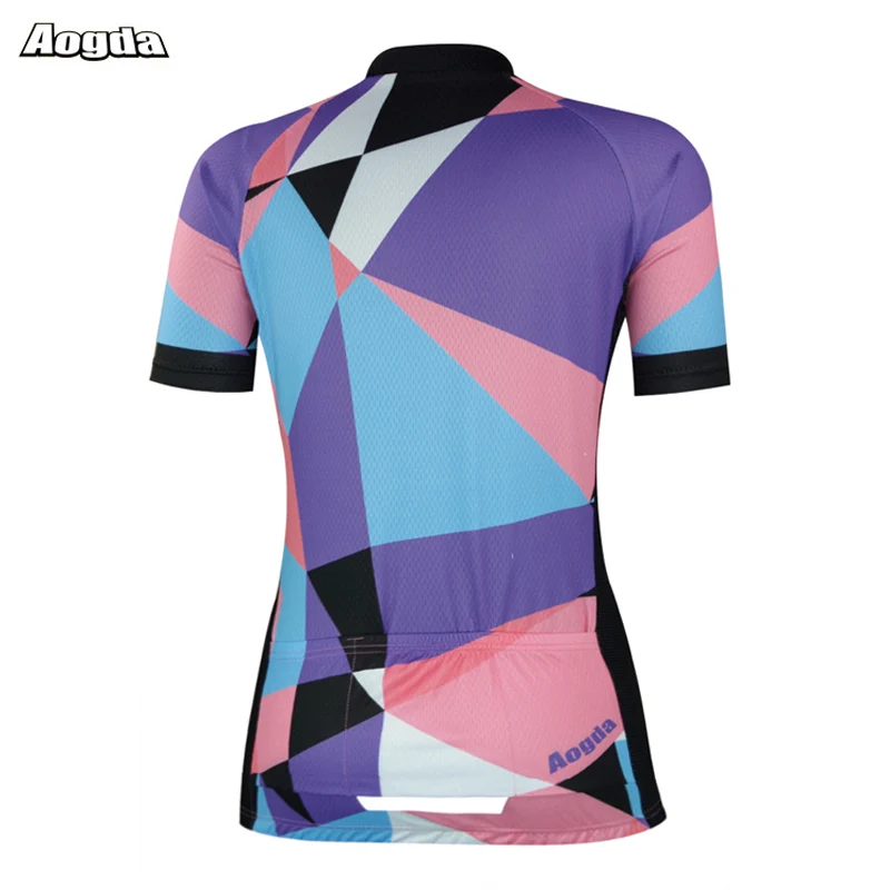 Aogda 2019 летняя рубашка Женская команда Велосипедная одежда Maillot Ciclismo