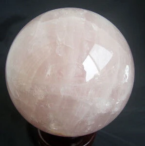 $ AA Большая Натуральная роза кварца хрустальный шар целебная статуя C0320 | Дом и сад