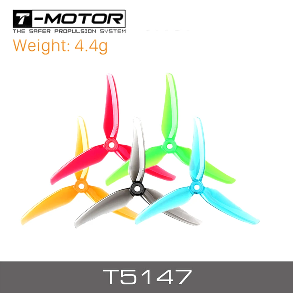 5 пар T MOTOR T5147 5147 FPV Propeller 3 Blade CW CCW POPO system match F40 F60 III Фристайл Racing Frame|Детали и