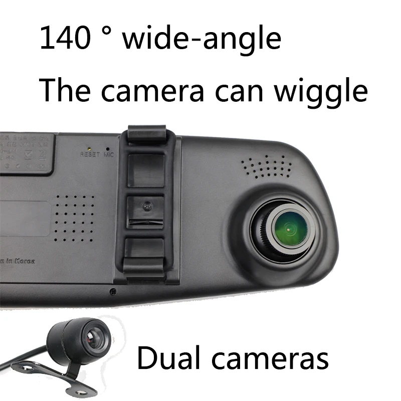 Дюймов 4 3 дюймов Dvr автомобильный двойной фотоаппарат Цифровая видеокамера с