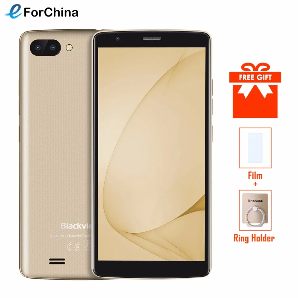 Новый BLACKVIEW A20 Смартфон Android Go 5 &quot18:9 ips MTK6580M четырехъядерный мобильный телефон