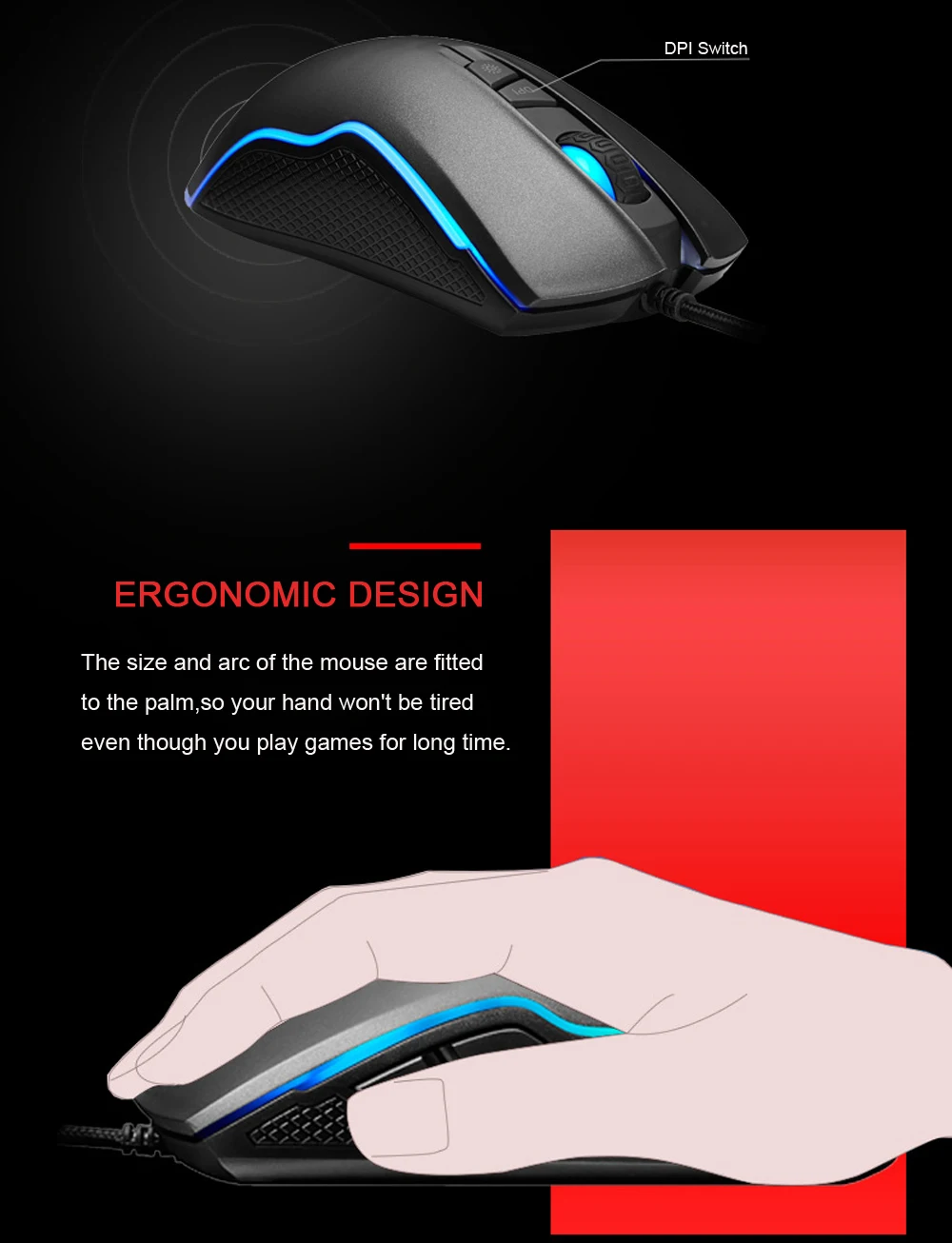 F мышь игровая мышь RGB мышь геймерская оптическая игровая мышь Проводная настольная игровая мышь для видеоигр