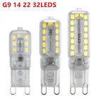 G9 LED 14LED 22LED 32LED AC 220 В 230В 240В G9 лампа Светодиодная лампа SMD 2835 Led g9 Лампа заменить 3040 Вт галогенная лампа