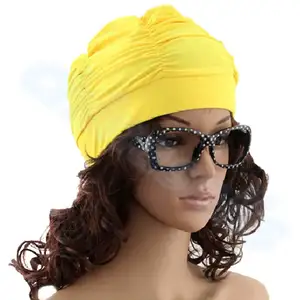 Шапочка для плавания драпировка Стретч, складки на берегу моря, сексуальная женская шапочка для плавания с длинными волосами для девушек, эластичная шапочка, драпировка, шапочка для купания