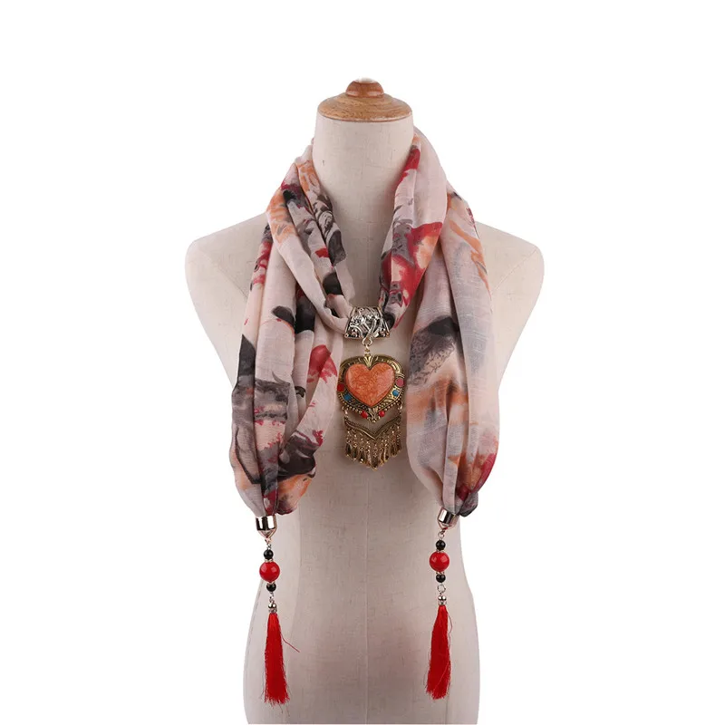 RUNMEIFA шарф ювелирные изделия подвески в форме сердца для женщин модные украшения