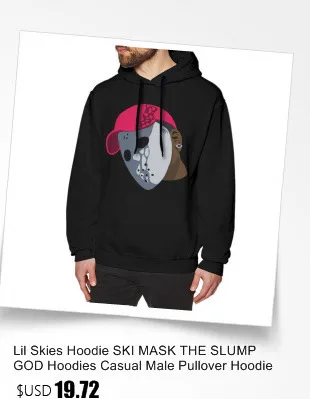 Lil Skies Толстовка Lil Skies толстовки длинный теплый пуловер Толстовка мужская крутая черная свободная негабаритная хлопковая толстовка