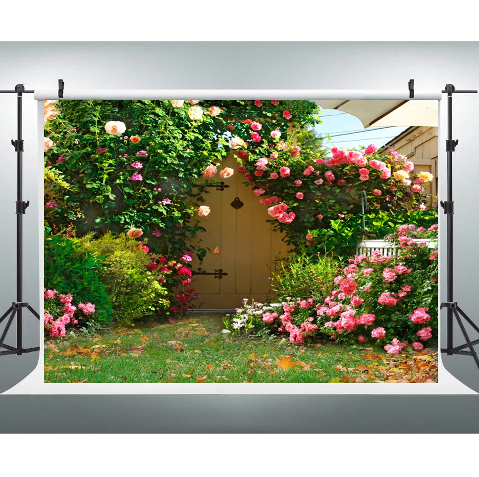 Colorwonder 5X7ft Цветущий цветочный фон для свадебной портретной фотосъемки открытый