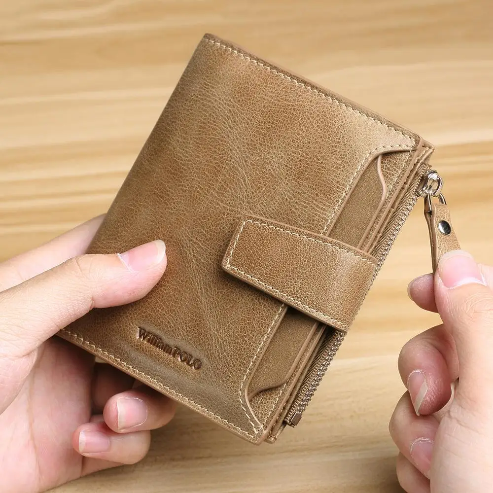 Роскошные мужские кошельки WilliamPOLO из натуральной кожи длинный клатч