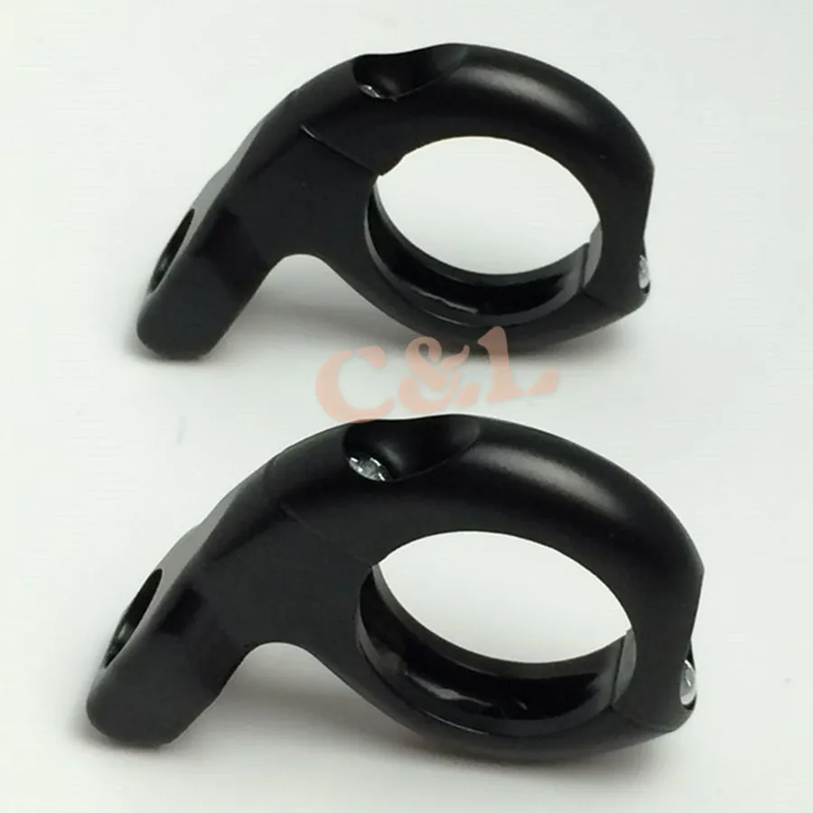 Черный 1 'ཕ мм зажим для руля указателя поворота на зеркале адаптер|motorcycle