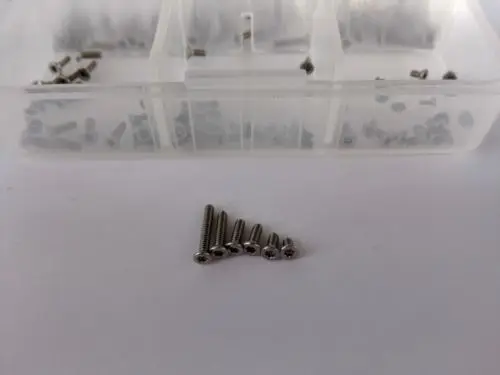 Комплект винтов с потайной головкой и плоскими болтами M1.6 Torx T & TX 140 шт.|flat bolt|t head