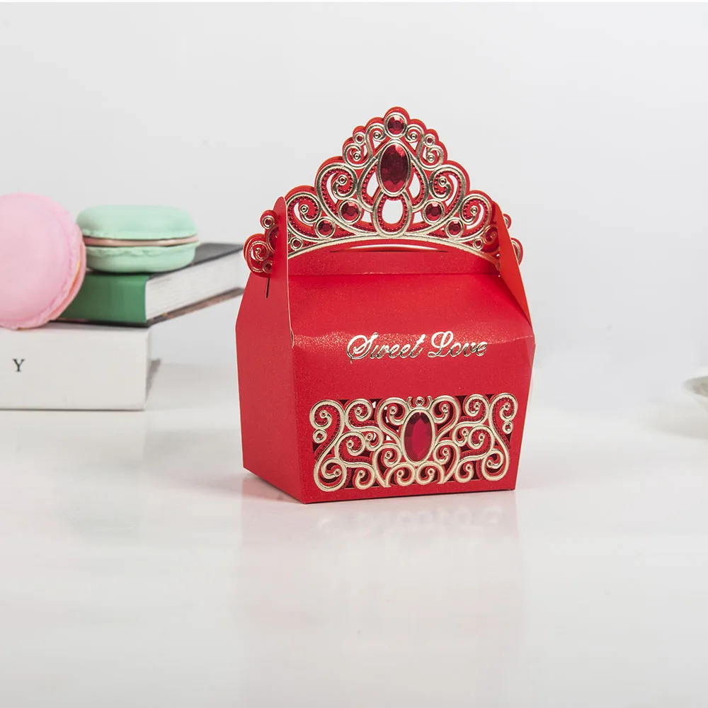 10 шт. высокое качество Свадебная коробка для драже красочная фотография