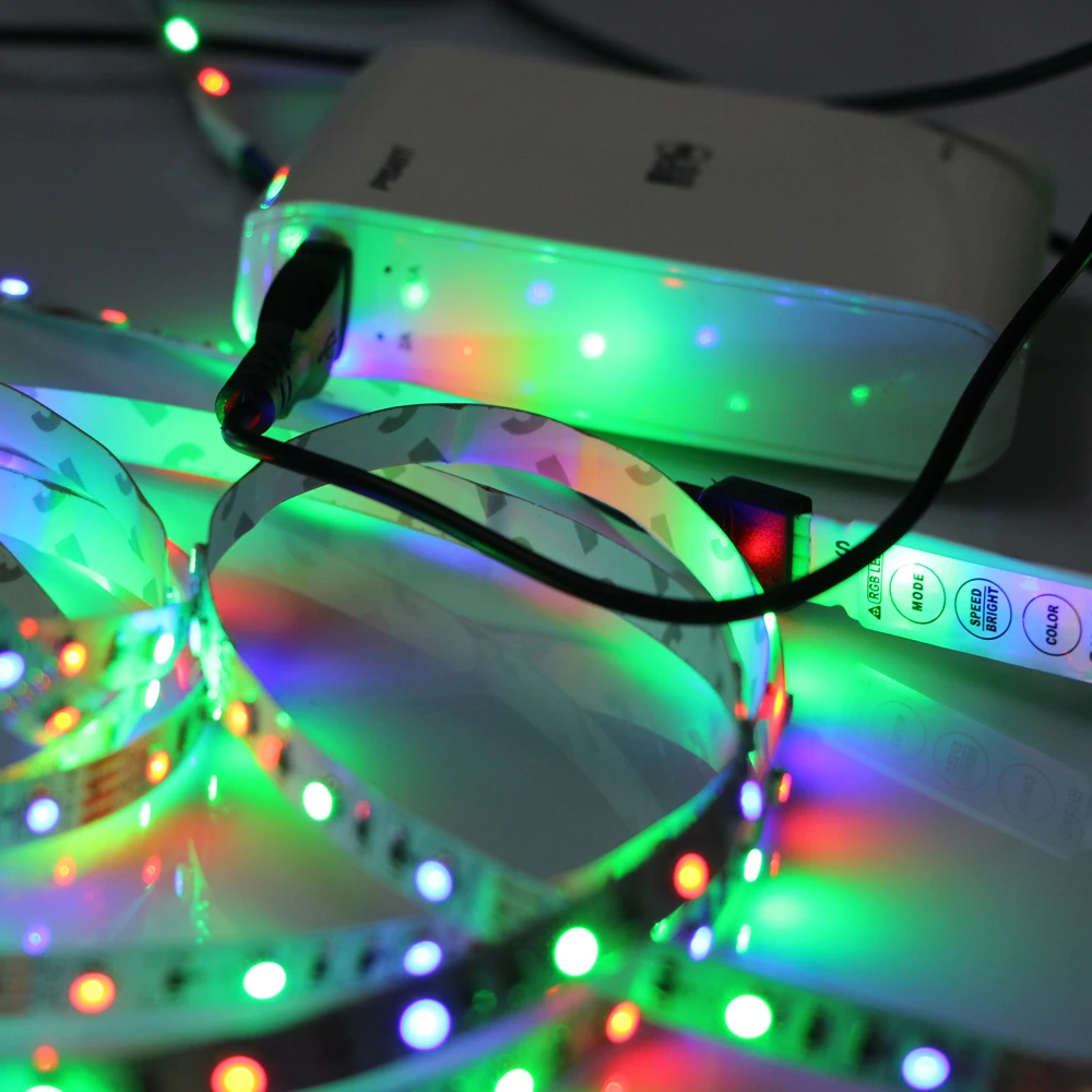 Viktorovna USB Cable DC5v 3528 RGB led strip light double PCB 60led/m stripe tape lamp + Remote Controller for TV Background | Освещение