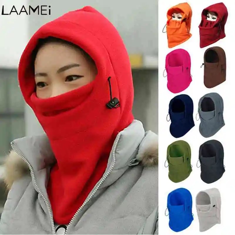 Laamei Multifunction Hat Women Men Winter Cycling Face Mask Cap Skullies Beanie New Trend Neck Triangle Scarf Hats | Аксессуары для