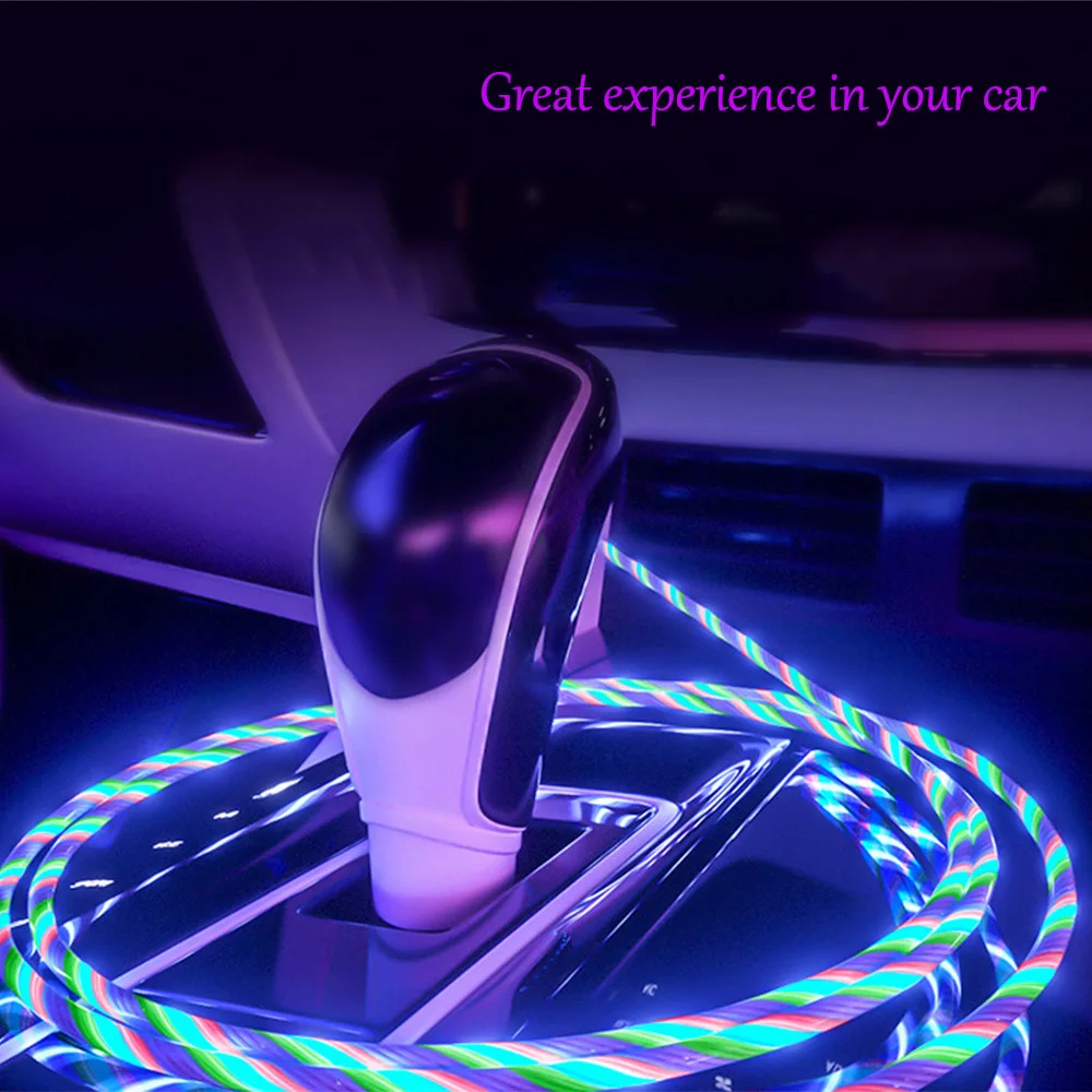 QF цветной стример Магнитный кабель Micro USB type C Быстрая зарядка Pin-8 строка данных