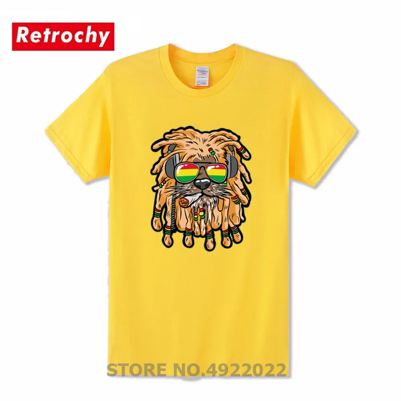 Мужская футболка с принтом Rastafari Rasta Lion модная для взрослых Регина Лев курить