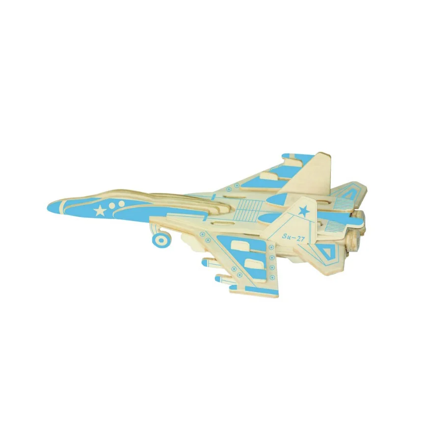 Chanycore Детские Обучающие Развивающие деревянные игрушки 3D пазл самолет вертолет Su