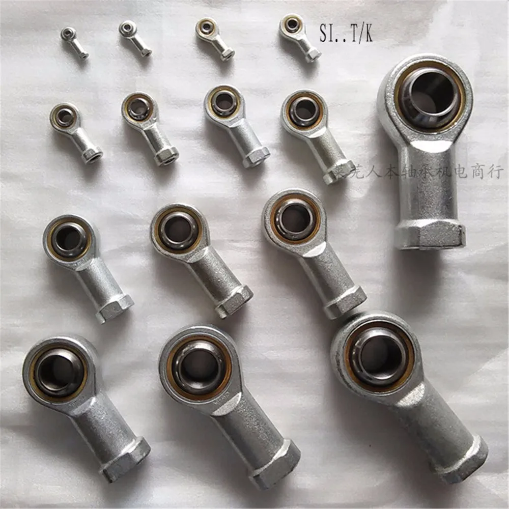 

20pcs SI3/4/5/6/8/10T/K Female Rod End Joint Bearing Internal Threaded Eye Nut Bolt
