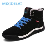 mixidelai men boots suede winter keep warm snow boots winter boots work shoes men footwear fashion rubber ankle boots big size