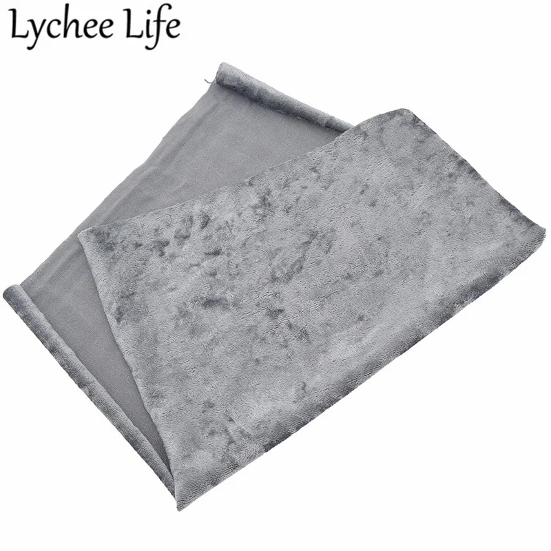 Lychee Life A4 полиэстер спандекс бархатная ткань 29x21 см цветная гибкая DIY Швейные