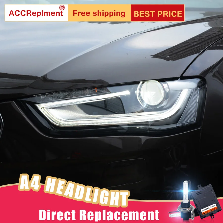 2 шт. светодиодный светодиодные фары для Audi A4 2013 2016|Фара авто в сборе| |