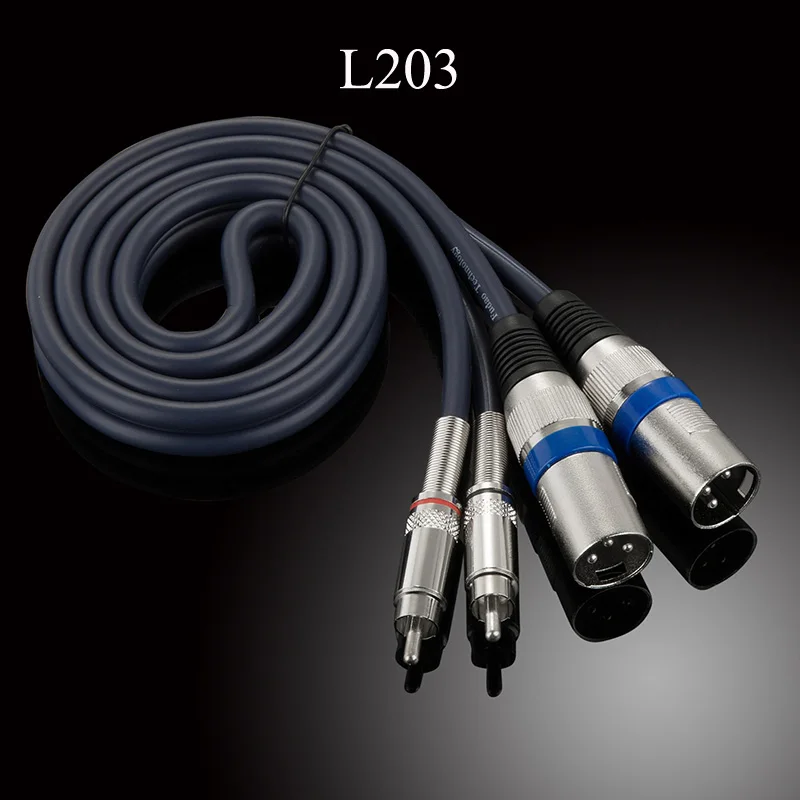 Аудиокабель аудиокабель 2 RCA штекер XLR 3 контактный пушечный усилитель