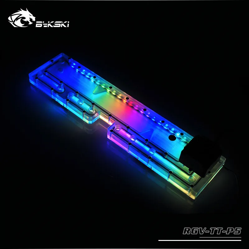 Акриловая водная доска BYKSKI решение для водяного охлаждения RGB/A RGB освещения Tt Core P5
