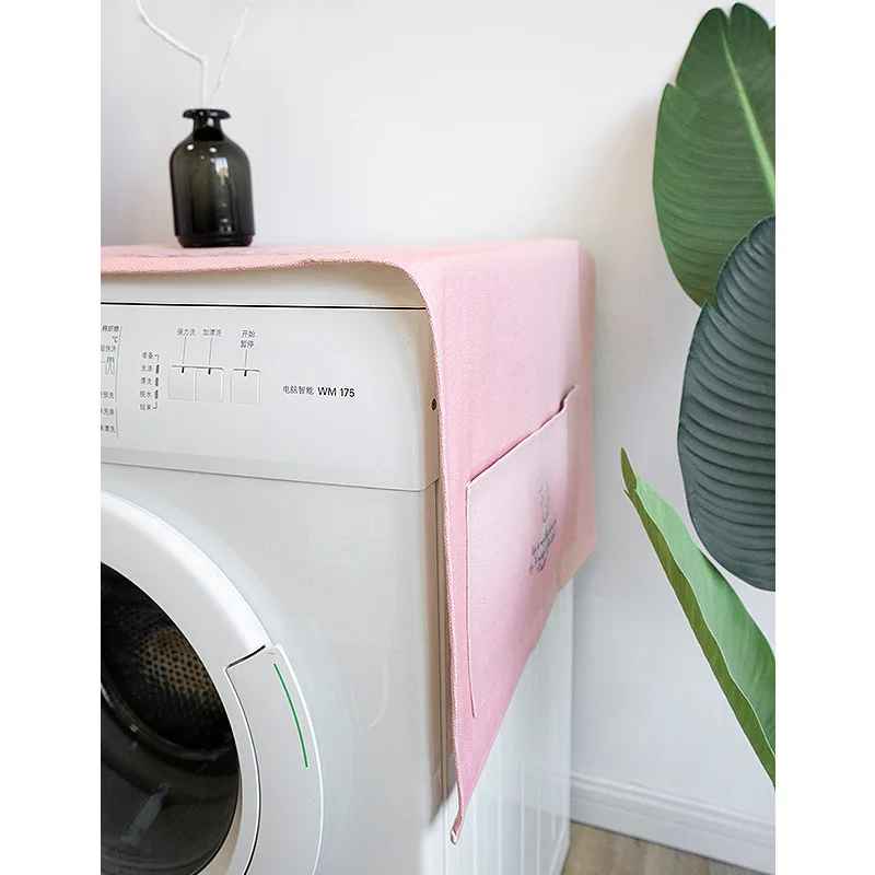 Princess Powder Drum Washing Machine Cover Cloth Fabric Dust Refrigerator Bedside Table Towel | Дом и сад