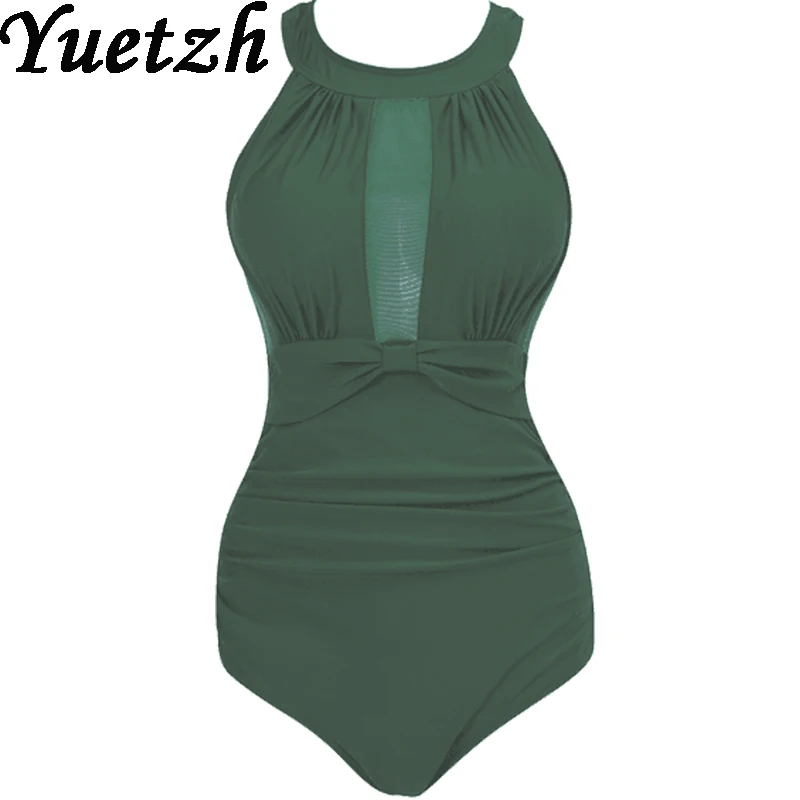 Новинка Цельный купальник женский купальный костюм большие размеры 2020 русская