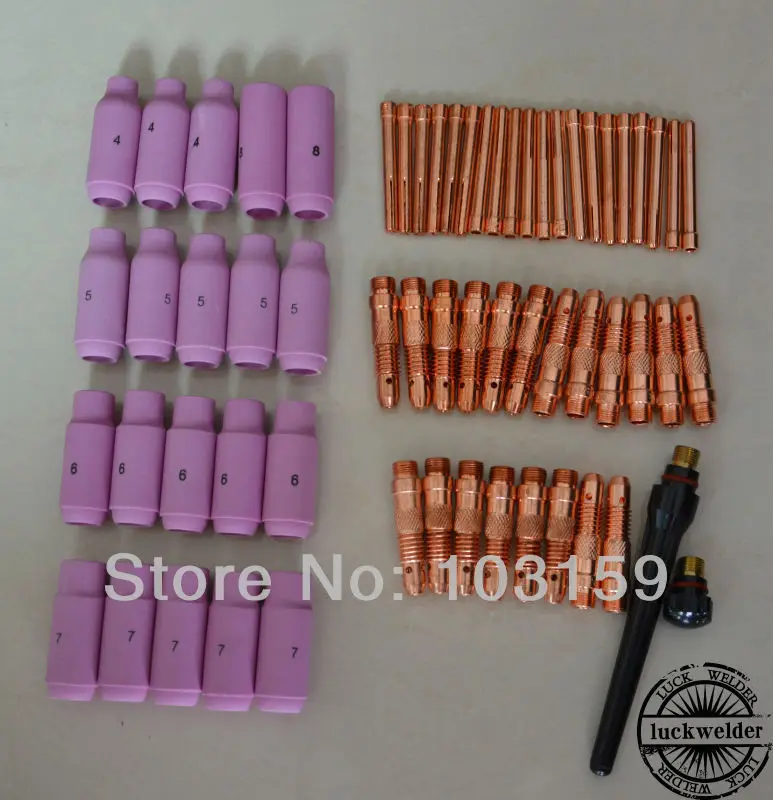 62 шт. запасные части для сварофонарь WP17/18/26|tig consumables|tig tigwelding nozzle |