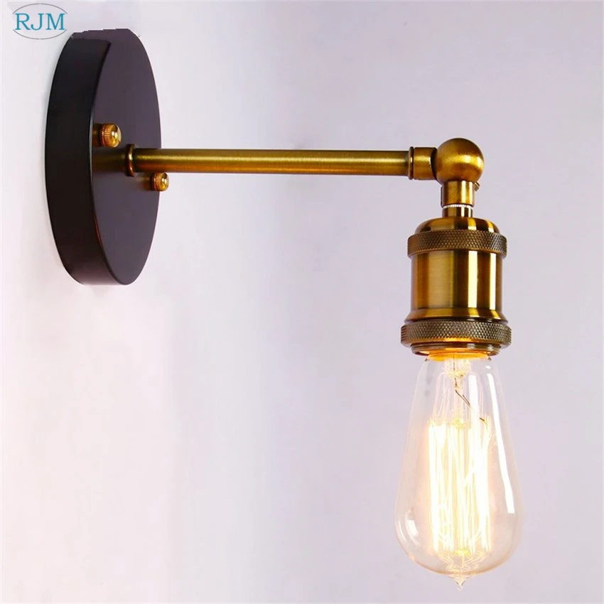 Винтажные деревенские промышленные железные Настенные светильники Ретро Лофт