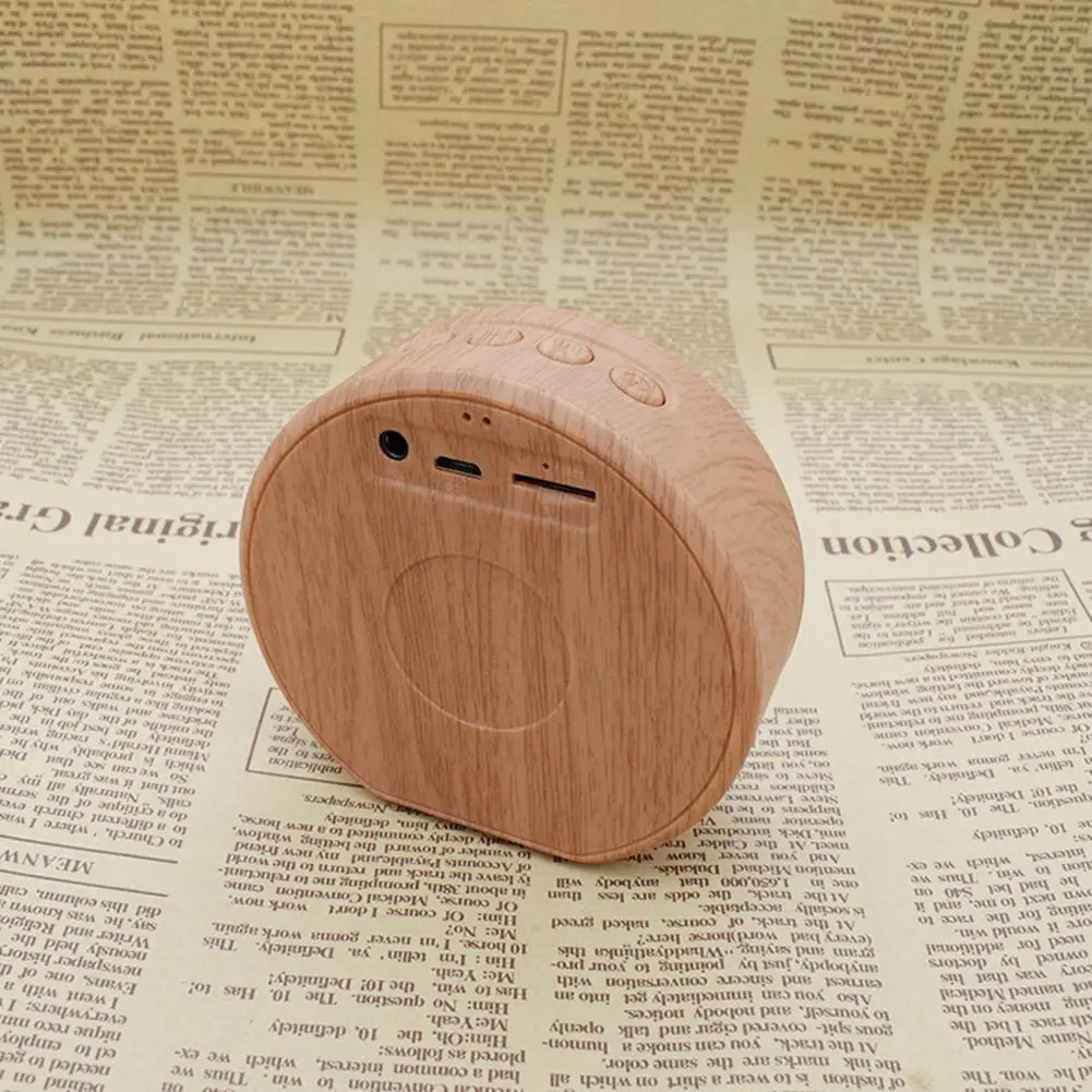 Ретро деревянный Bluetooth динамик портативный открытый беспроводной мини компьютер Bluetooth звуковая коробка поддержка AUX TF карта для телефона#42