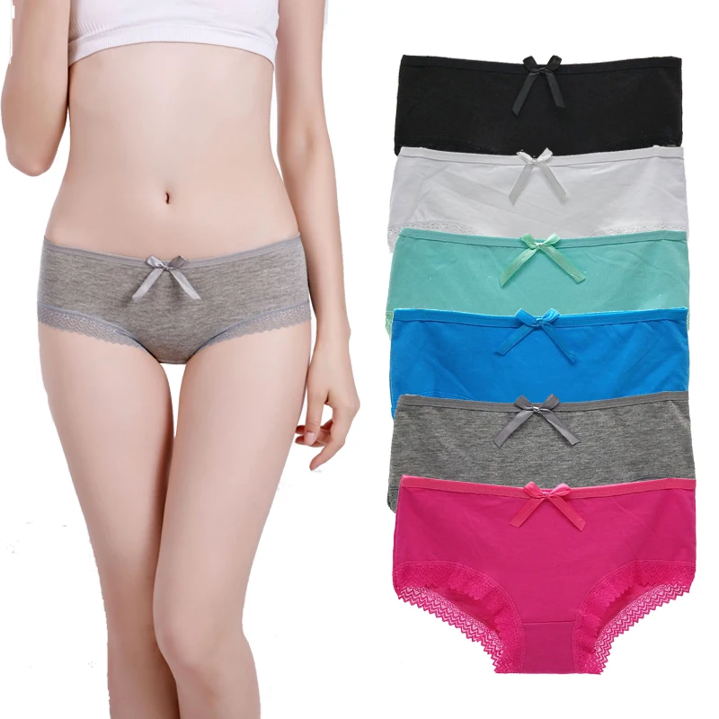 Однотонные дышащие женские трусы 6 шт. сексуальный костюм полицейского Для