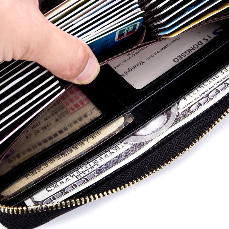 Новое поступление Женский кошелек с защитой RFID геометрический несколькими