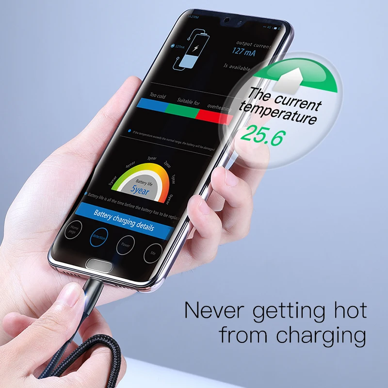 Кабель usb type-C Baseus 5A для huawei mate 30 Pro P30 Supercharge USB C Quick Charge 3,0 кабель для быстрой зарядки светодиодный кабель type USB-C
