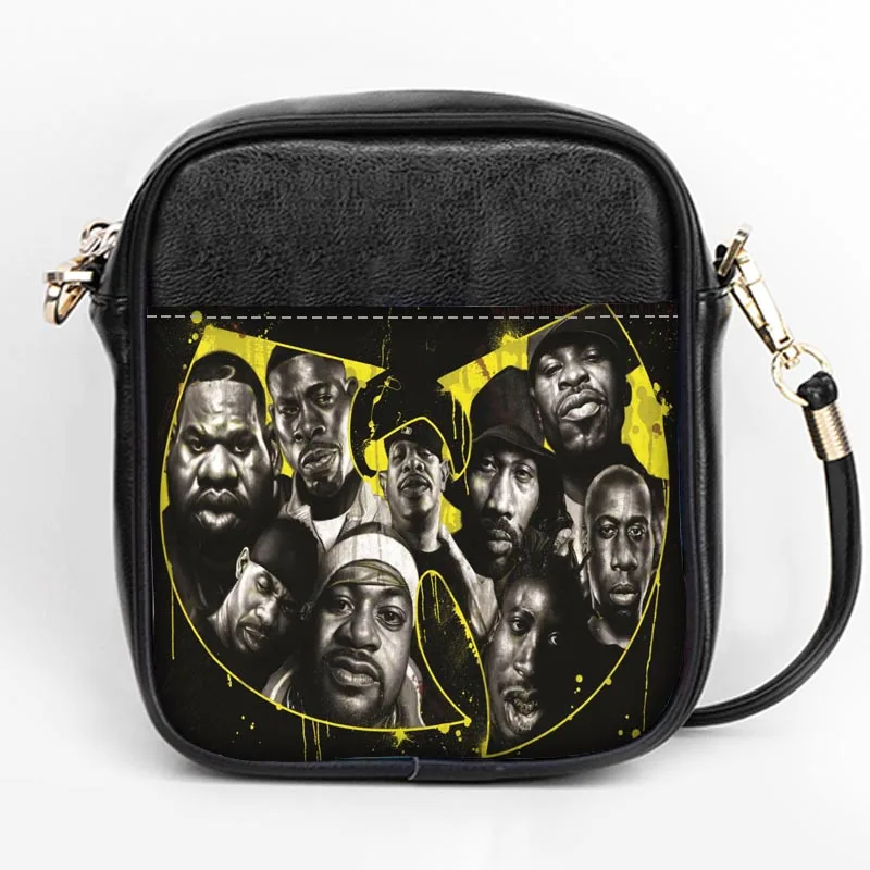 Пользовательские Wu-Tang Clan модное с лямками сумка для женщин Слинг сумки на ремне кожа мини девушки Tote вечерние сумки DIY Слинг Сумка - Цвет: 13