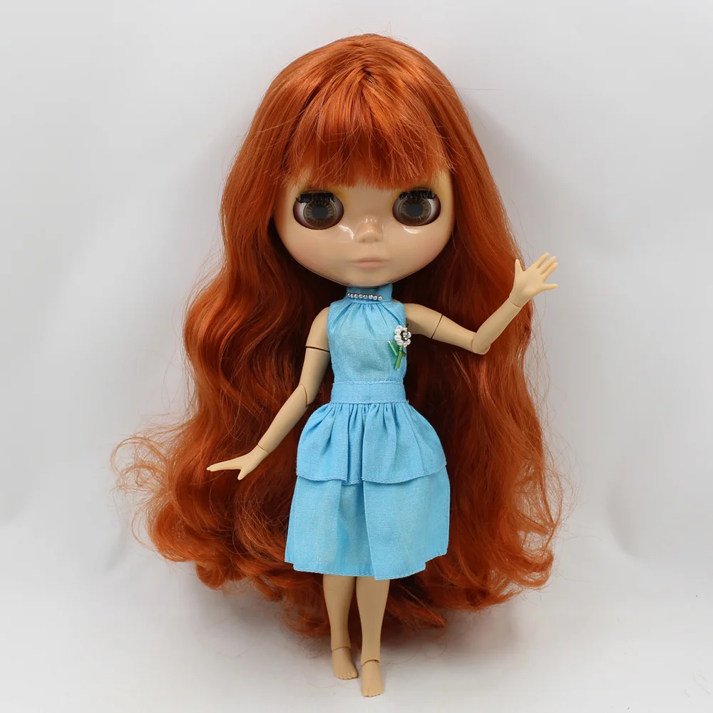 Кукла Blyth ICY DBS с имбирными волосами для шарнирных суставов загорелой кожей и
