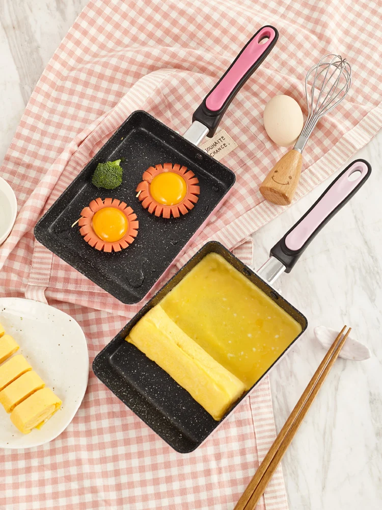 Японский стиль Tamagoyaki антипригарная тысяча многослойный для яиц рулон мини