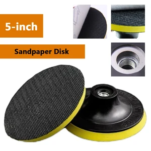 Полировальный диск, с липким клейкая наждачная бумага, диаметр 125 мм, для угловой шлифовальной машины