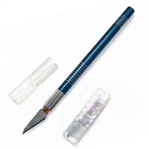 Скальпель гравировальные ножи для хобби с металлической ручкой + 5 лезвий ноутбук PCB мобильный телефон ремонт DIY ручные инструменты