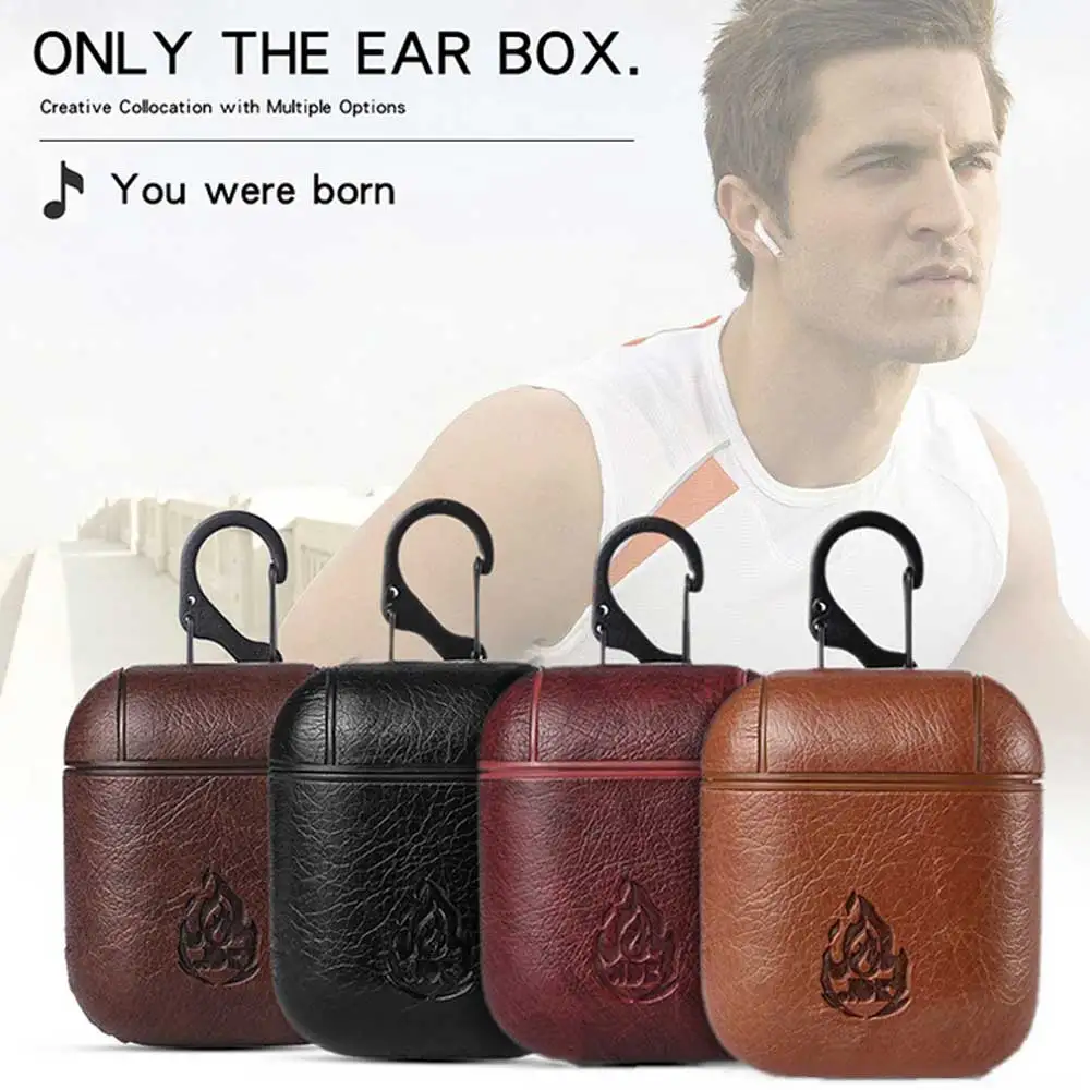 Earphone Cases Leather Cover for Apple Bluetooth Wireless Headphone | Электроника