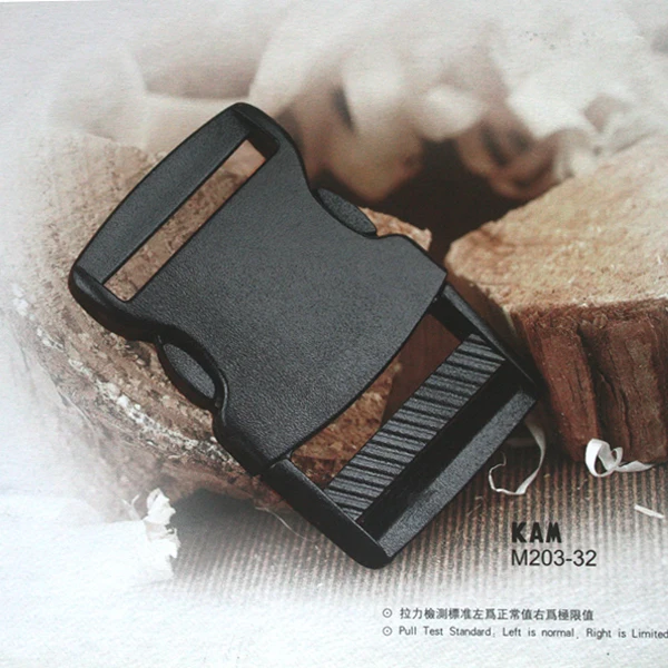 20 шт. KAM M203-25mm пластиковые пряжки POM paracord пряжки бокового крепления для рюкзака лямки