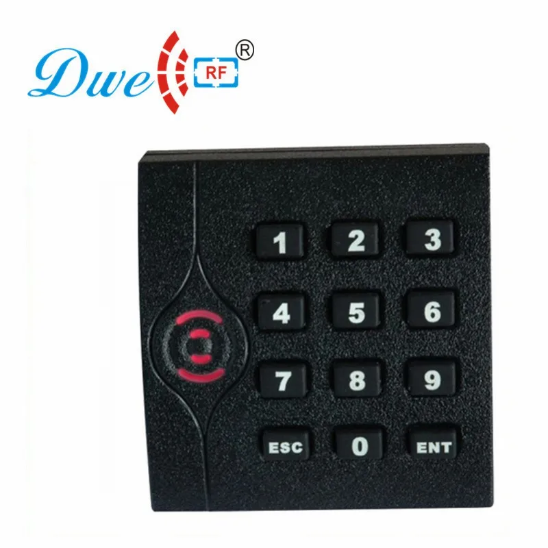 

DWE CC RF RFID card reader 125khz emid wiegand 26 or 13.56mhz mf wiegand 34 IP64 keypad reader for access control 002F