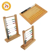 montessori kids toy wood bead frame abacus learning calculate educational preschool training